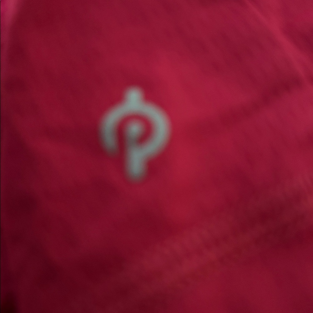 Peloton Tank Top Red Nylon Wicking Cycling Fitness Gym Men's Size Large Active — image 6 of 6